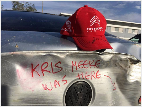 Kris Meeke tu byl